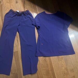 Women's Heart and Soul Purple Pants & Top Set
